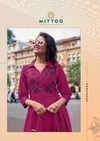 Angoori By Mittoo Rayon Thread Work Designer Kurtis Wholesale Price In Surat